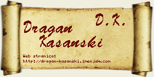 Dragan Kašanski vizit kartica